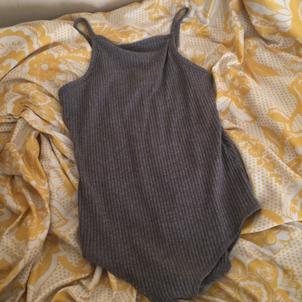 Gray bodysuit